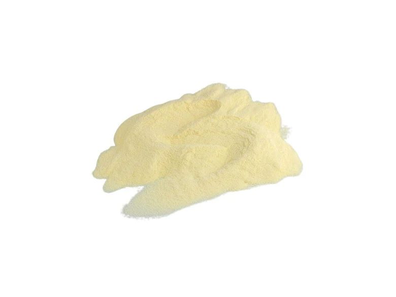 Žlutozelená mouka z pšenice durum, známá jako polenta.