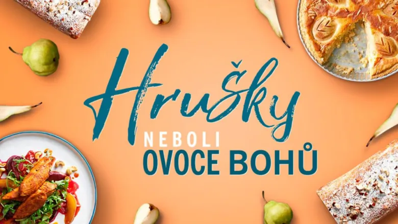 Pěkné pokrmy z hrušek: koláč, salát a pečivo s hruškami