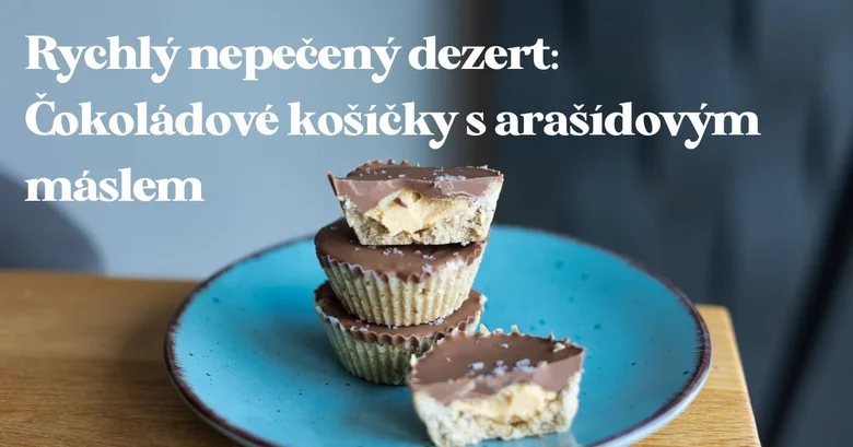 Čokoládové košíčky s arašídovým máslem