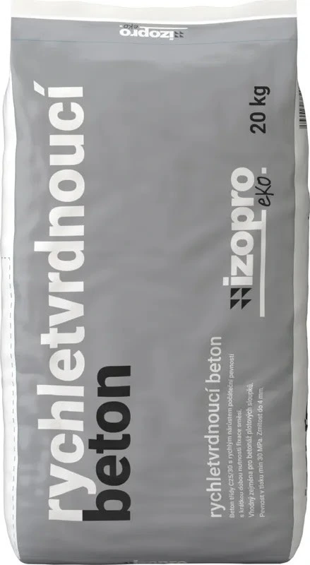 Sáček rychletvrdnoucího betonu izopro eko, 20 kg