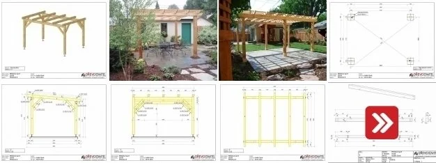 Návrhy a fotografie dřevěné pergoly krok za krokem