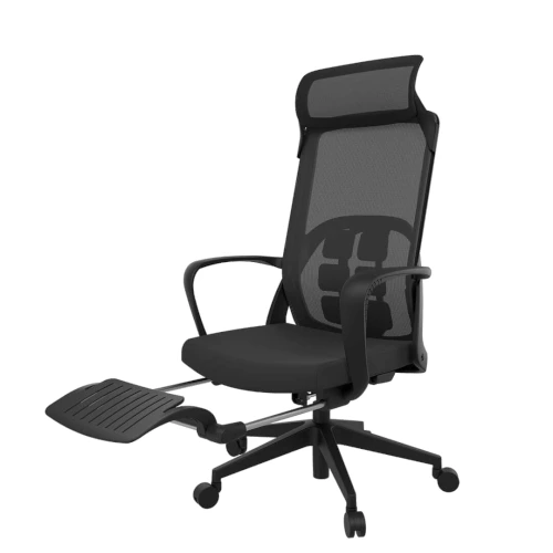 Ergonomická kancelářská židle s podnožkou pro správné sezení