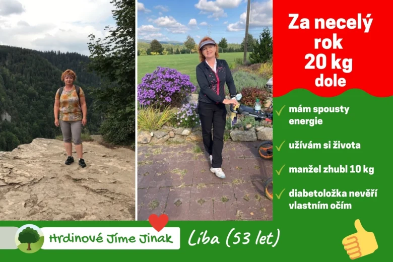 Před a po: žena 53 let zhubla 20 kg, má energii, užívá si život