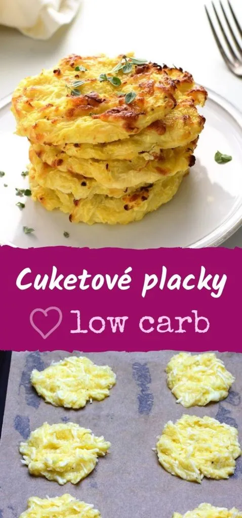 Cuketové placky bez mouky, low carb, pečené a surové