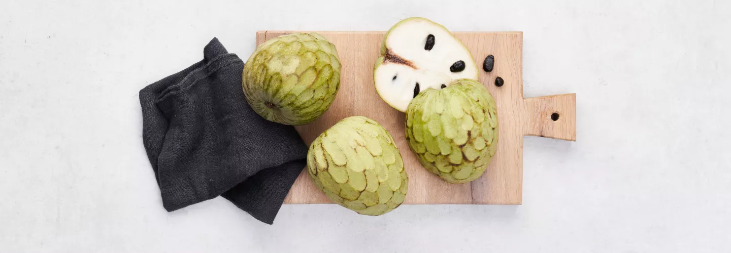 Cherimoya fruits on board
