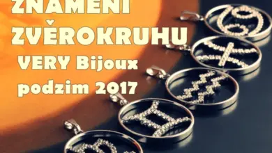 Stříbrné přívěsky s astrologickými znameními na tmavém pozadí.