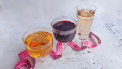 Alcoholic drinks with measuring tape