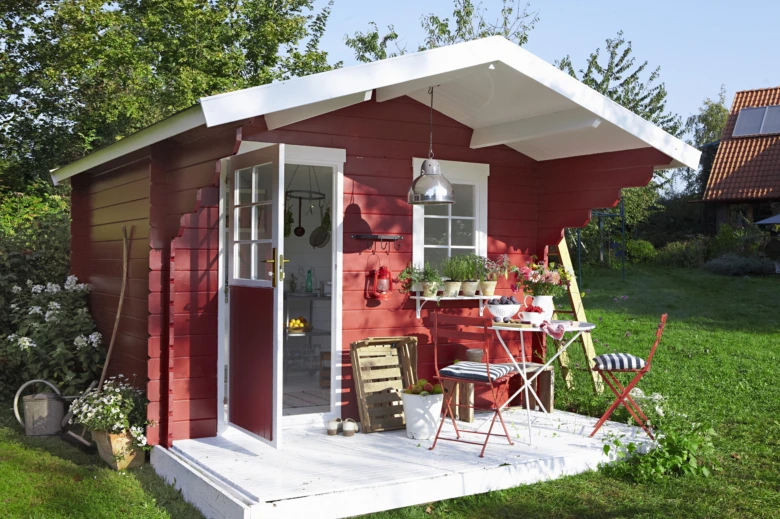 Finished garden shed
