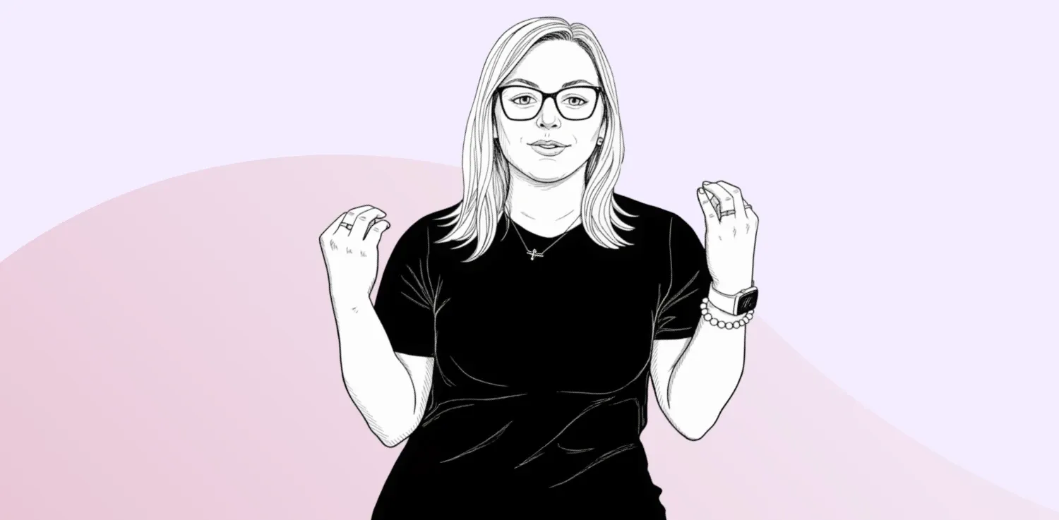 Žena s brýlemi na ilustraci pro článek o manipulátorech